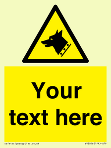 Custom Warning: Guard dog